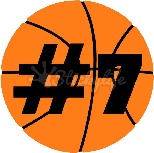 Custom Basketball Static Cling - Circle (940x587)
