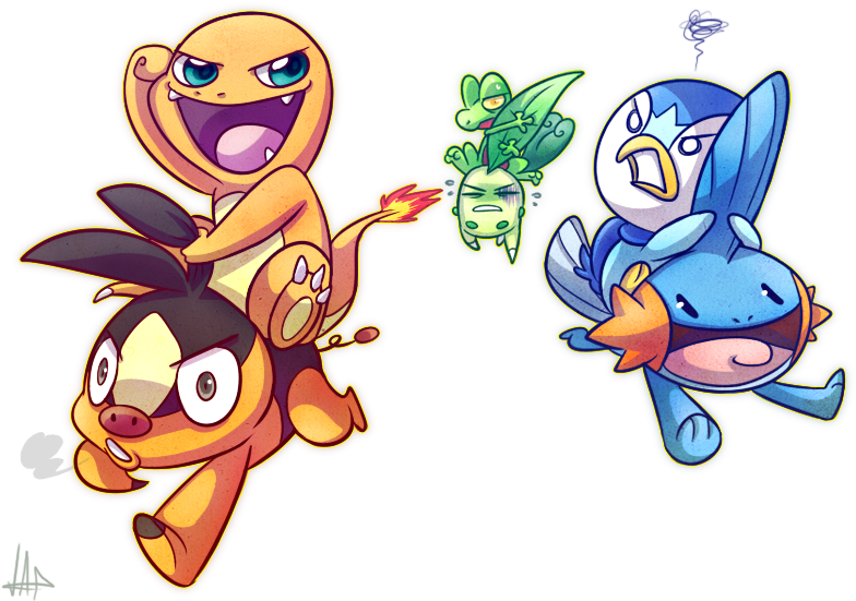 View Collection - Piplup And Charmander (815x574)