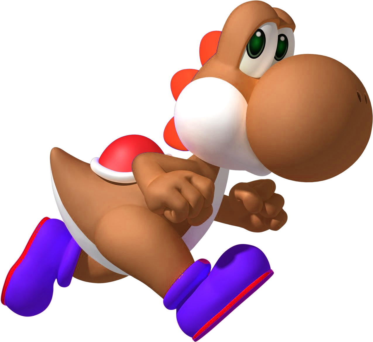 Yosher - Super Mario Yoshi Running (1275x1168)