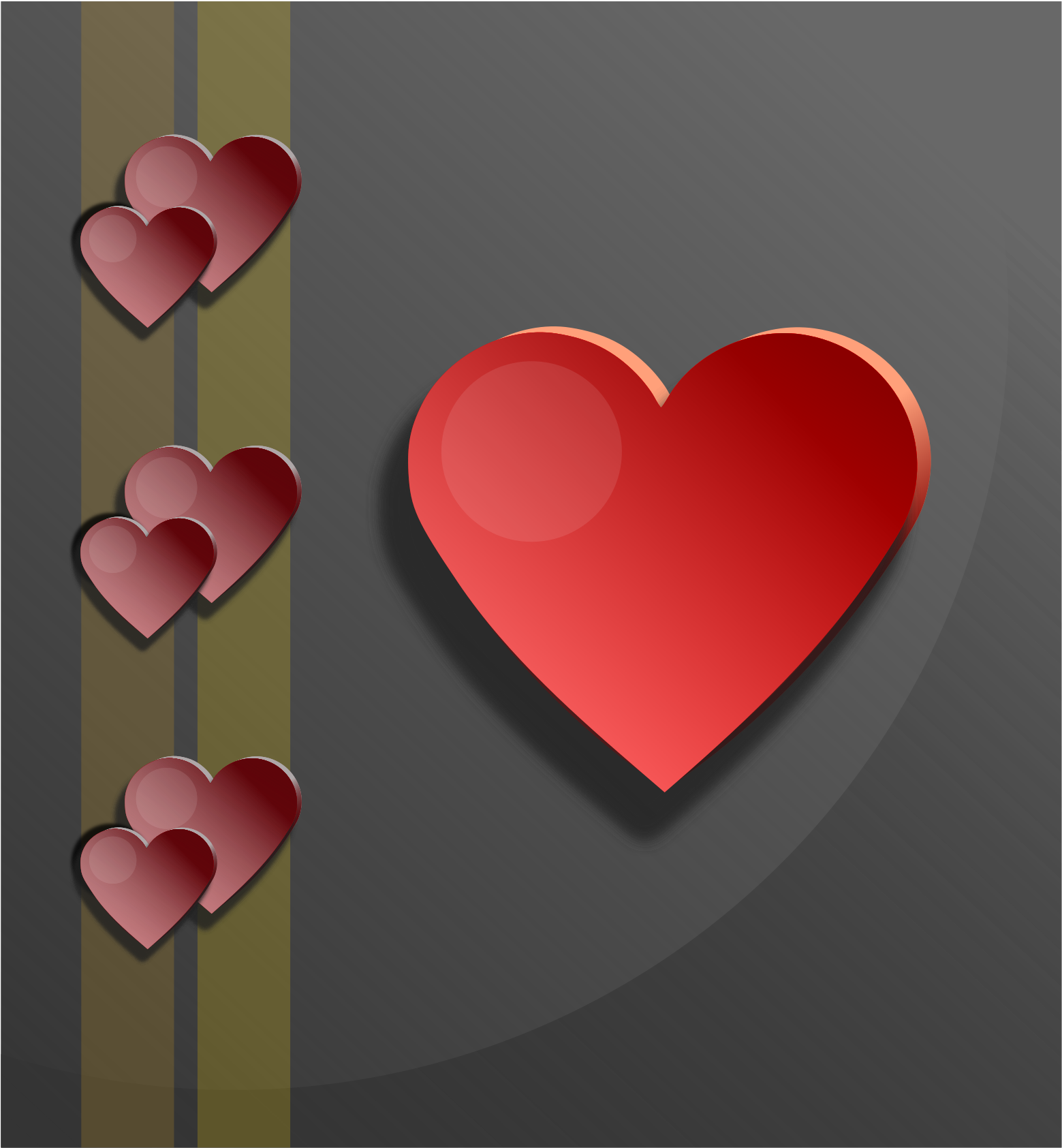 Hearts - Clip Art (1697x2400)