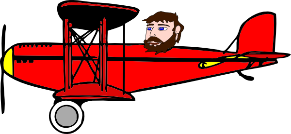 Biplane Clipart (600x278)
