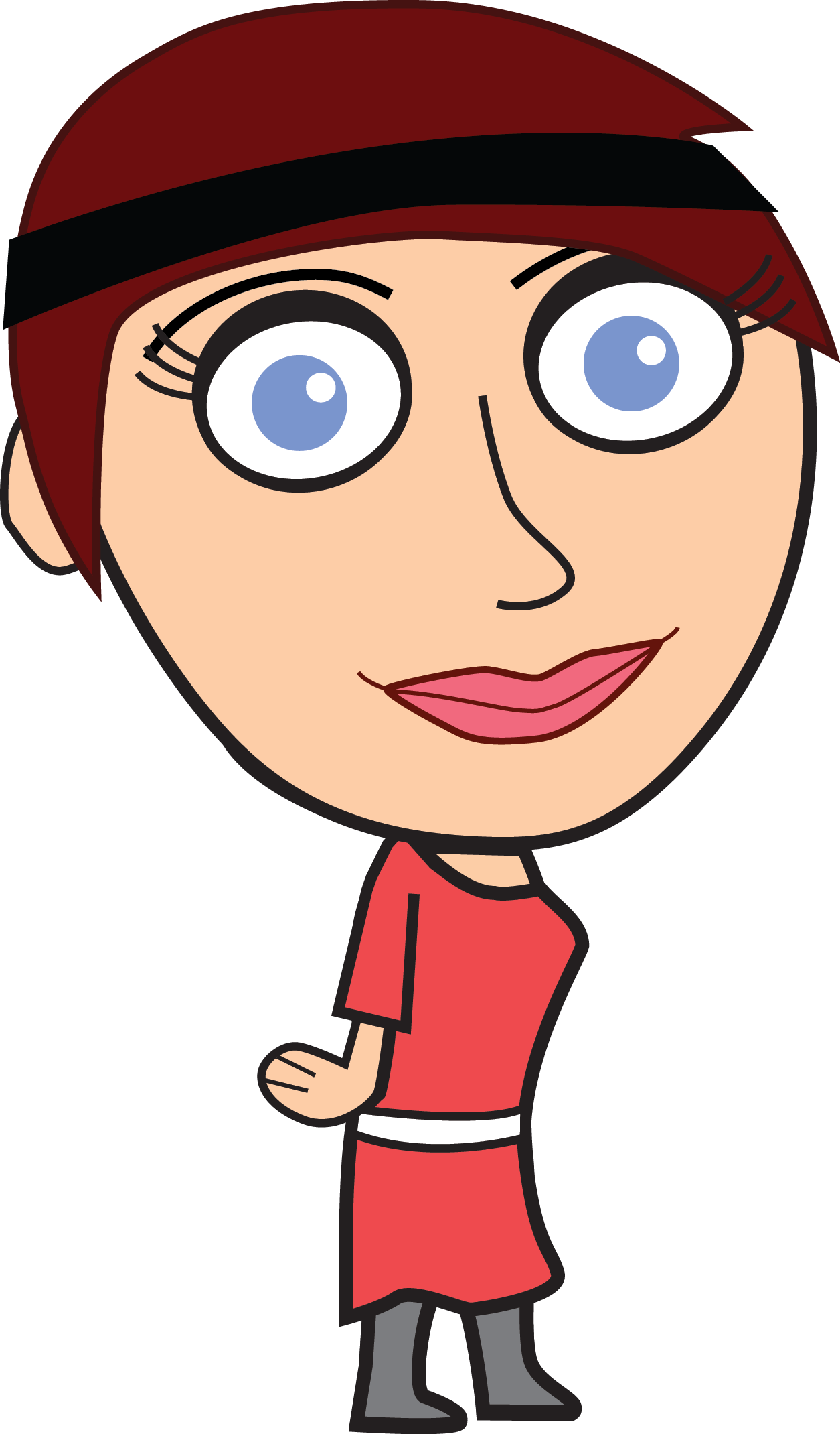 To Illustrate The Simple Difference Between Face Animations - Cartoon (1255x2140)