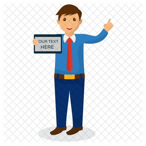 Presentation Icon - Professional Cartoon (512x512)