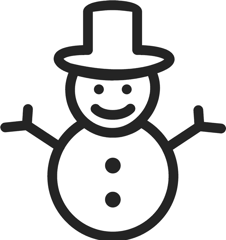 Snowman Rubber Stamp - Icon (800x800)