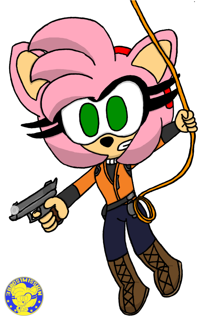 Amy Rose - Cartoon (731x1094)