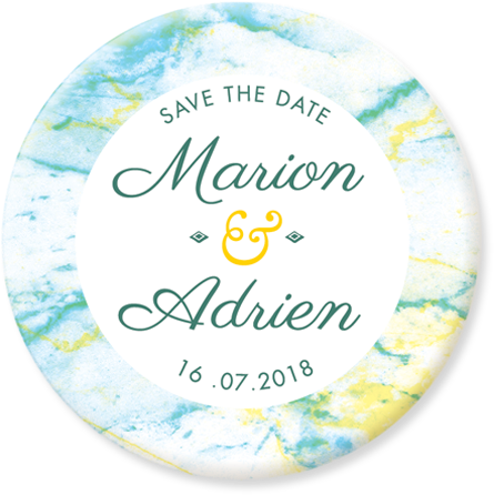 Marbre Save The Date Magnet - Circle (700x700)