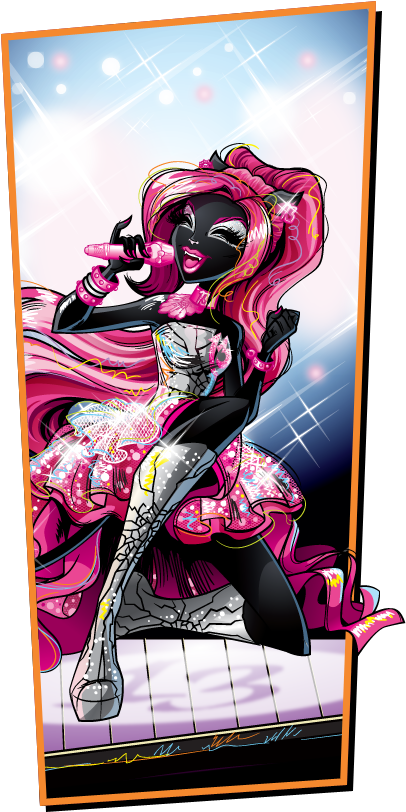 Clip Art - 8 Pcs Monster High Removable Wall Stickers Nursery (492x1015)