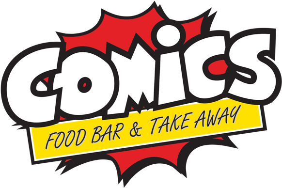 Comics Food Bar Centre - Comics Logo (960x440)