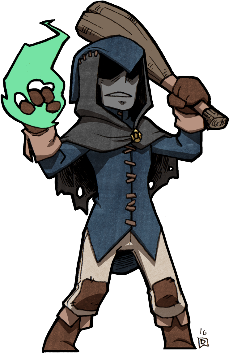 D&d Minins - Acolyte - Cartoon (787x1200)