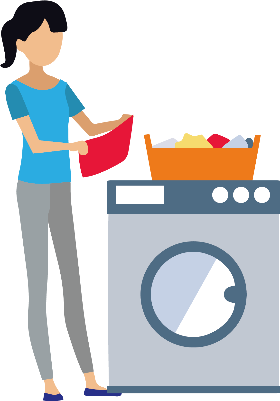 人物洗衣服 - Laundry (2107x2107)
