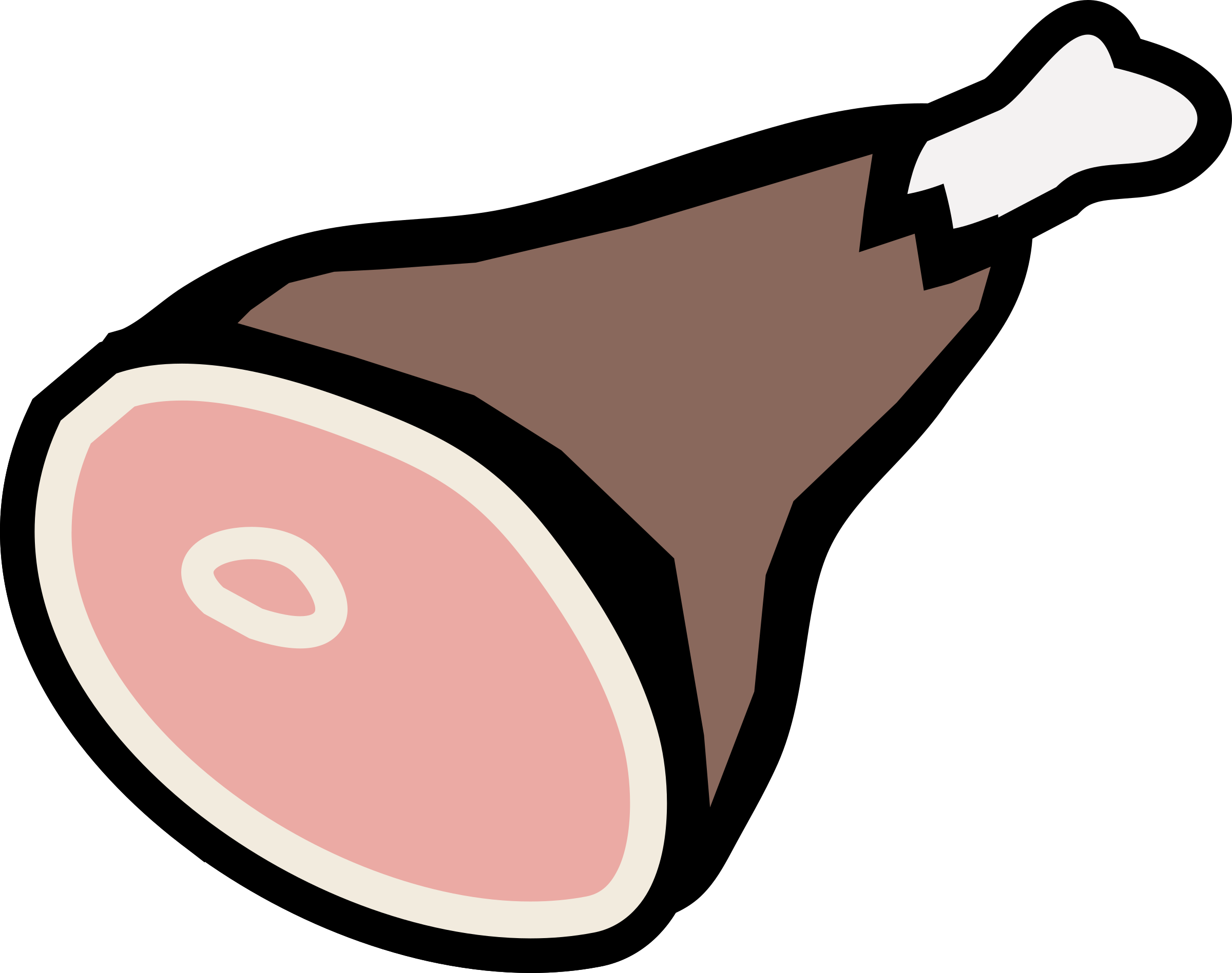 Big Image - Ham Clip Art (2400x1897)