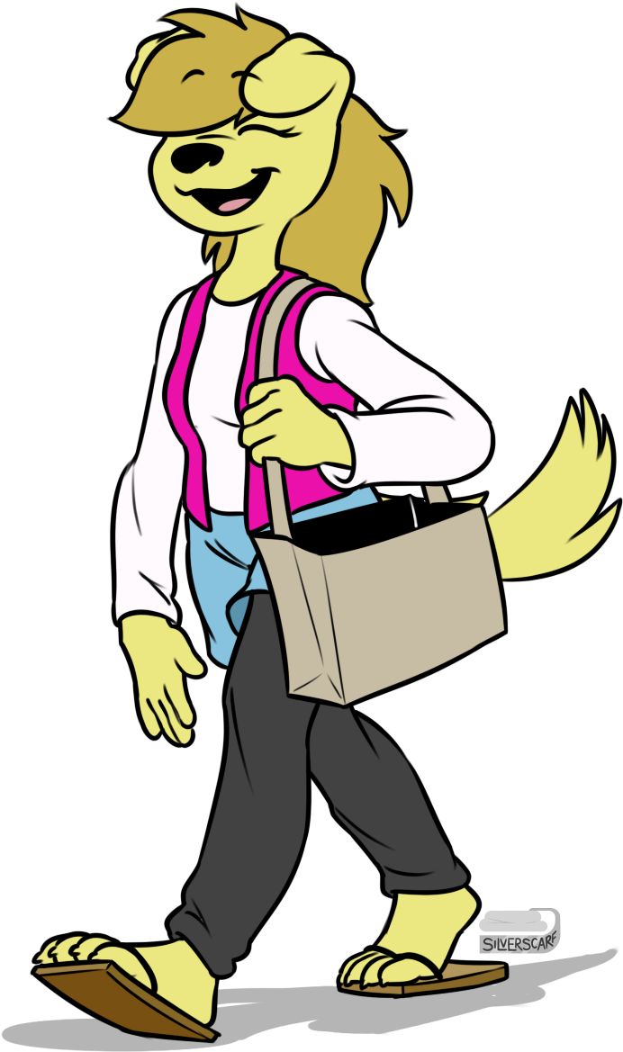 Strollin' Along - Cartoon (791x1219)