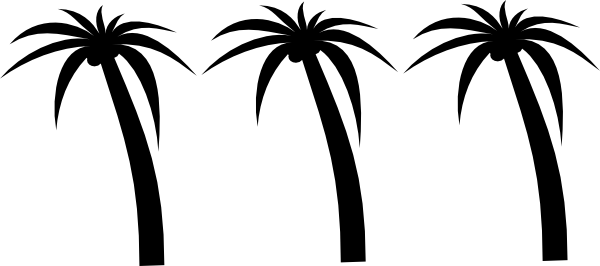 Palm Tree Clip Art (600x266)