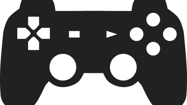 Clipart Game Controller - Playstation Controller Silhouette (640x360)