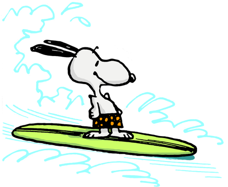 Peanuts By Charles M - Summertime Snoopy (450x375)