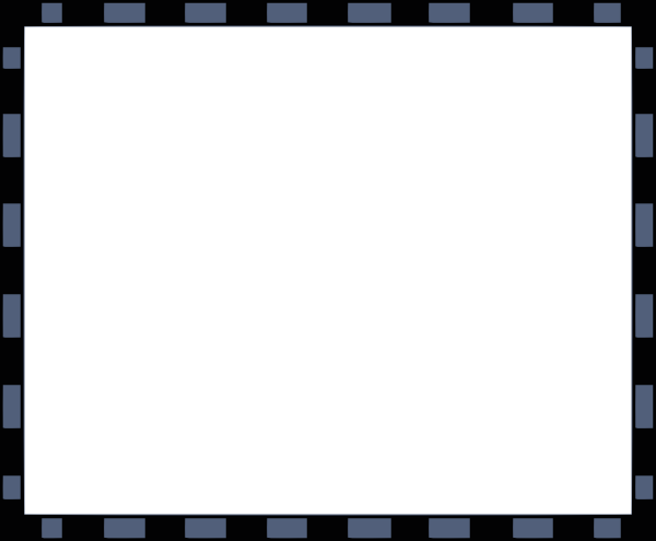 Square Clipart Black Border - Black Borders (600x495)
