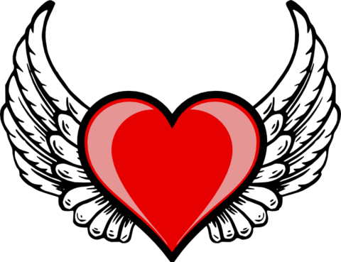 Cupid's Commandos - Love Heart With Wings (480x369)