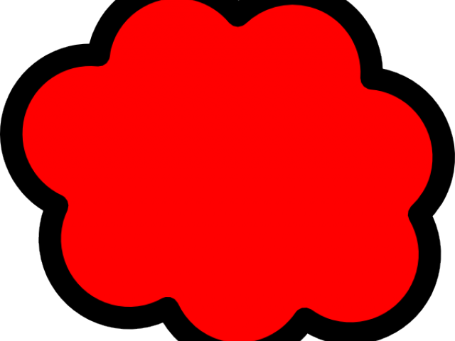 Red Cloud Clipart Vector - Red Cloud Clipart Vector (640x480)