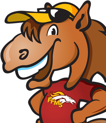 Five Forks Middle School's Bronco Buzz - Cartoon (406x406)