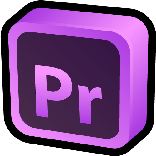 Pixel - Adobe Premiere 3d Logo (512x512)