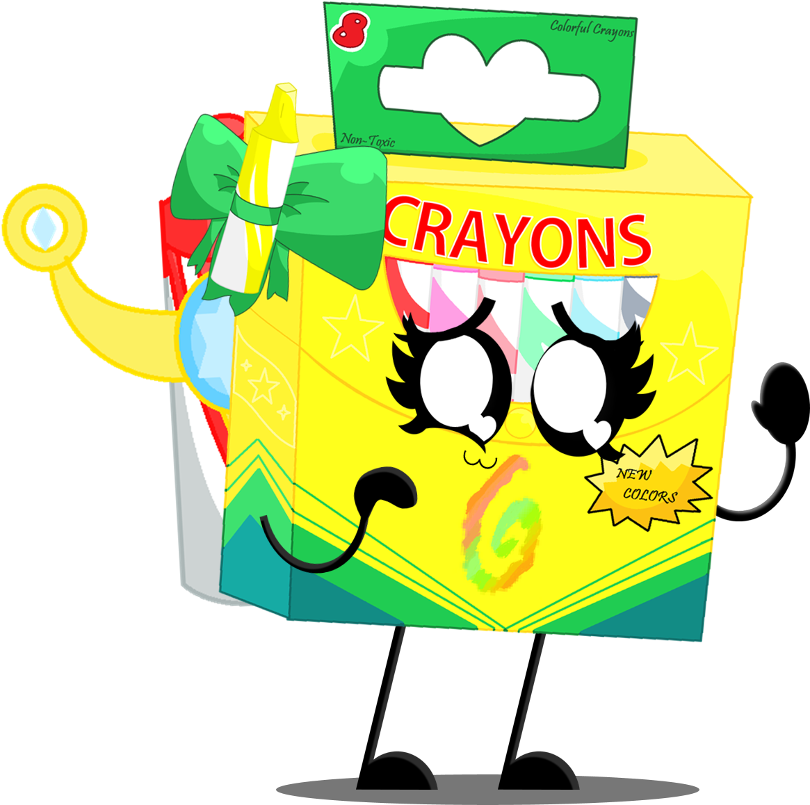 A0004-box Of Crayons - Drawing (1227x1231)
