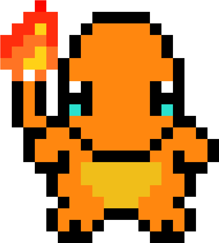 Charmander - Charmander Perler Beads (880x920)