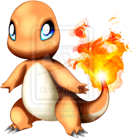 Charmander - Cartoon (600x446)