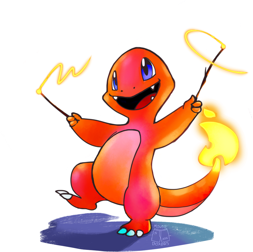 004 Charmander - Cartoon (1024x1024)