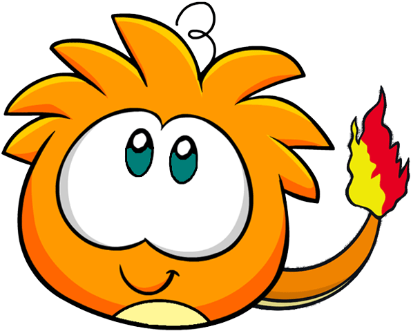 Charmander Puffle - Portable Network Graphics (650x493)