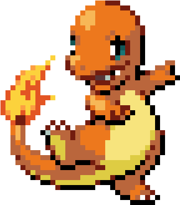 Charmander - Pixel Art Charmander Cute (650x470)