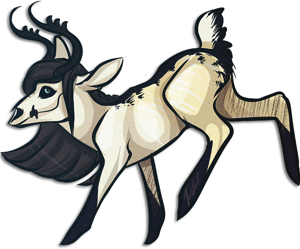 Feral - Cartoon (600x526)
