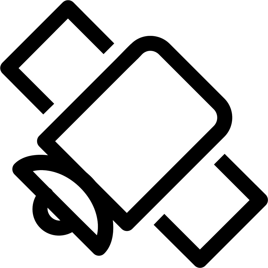 This Image Shows A Rectangular Object With Two Large - Satellite Icon (1600x1600)