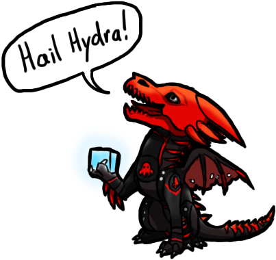 Chibi Red Skull Dragon By Eternity9 - Chibi (437x411)