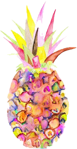 Pineapple Vector Png Pineapple - Kappa Delta (454x340)