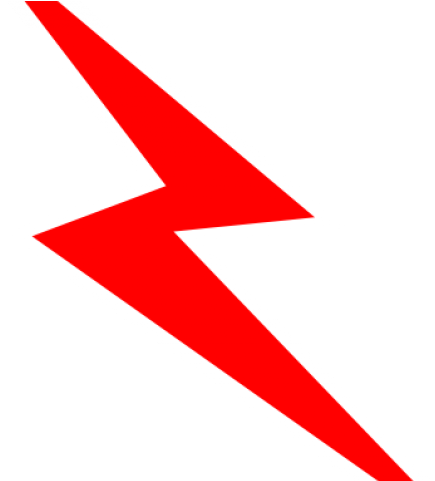 Lightening Clipart Red Lightning - Graphics (640x480)