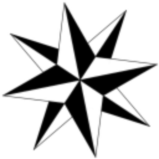 Line Compass Arrow Tattoo (512x512)