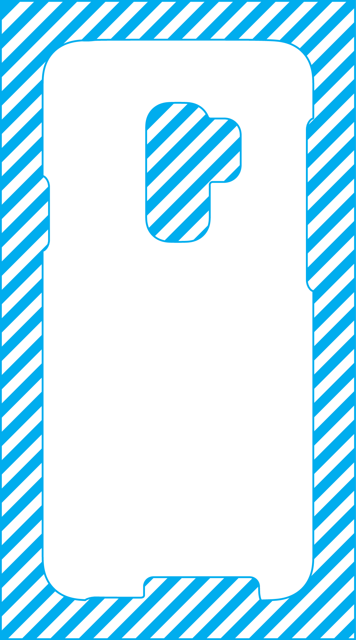 Galaxy - Printable Iphone 7 Plus Template (1223x2197)