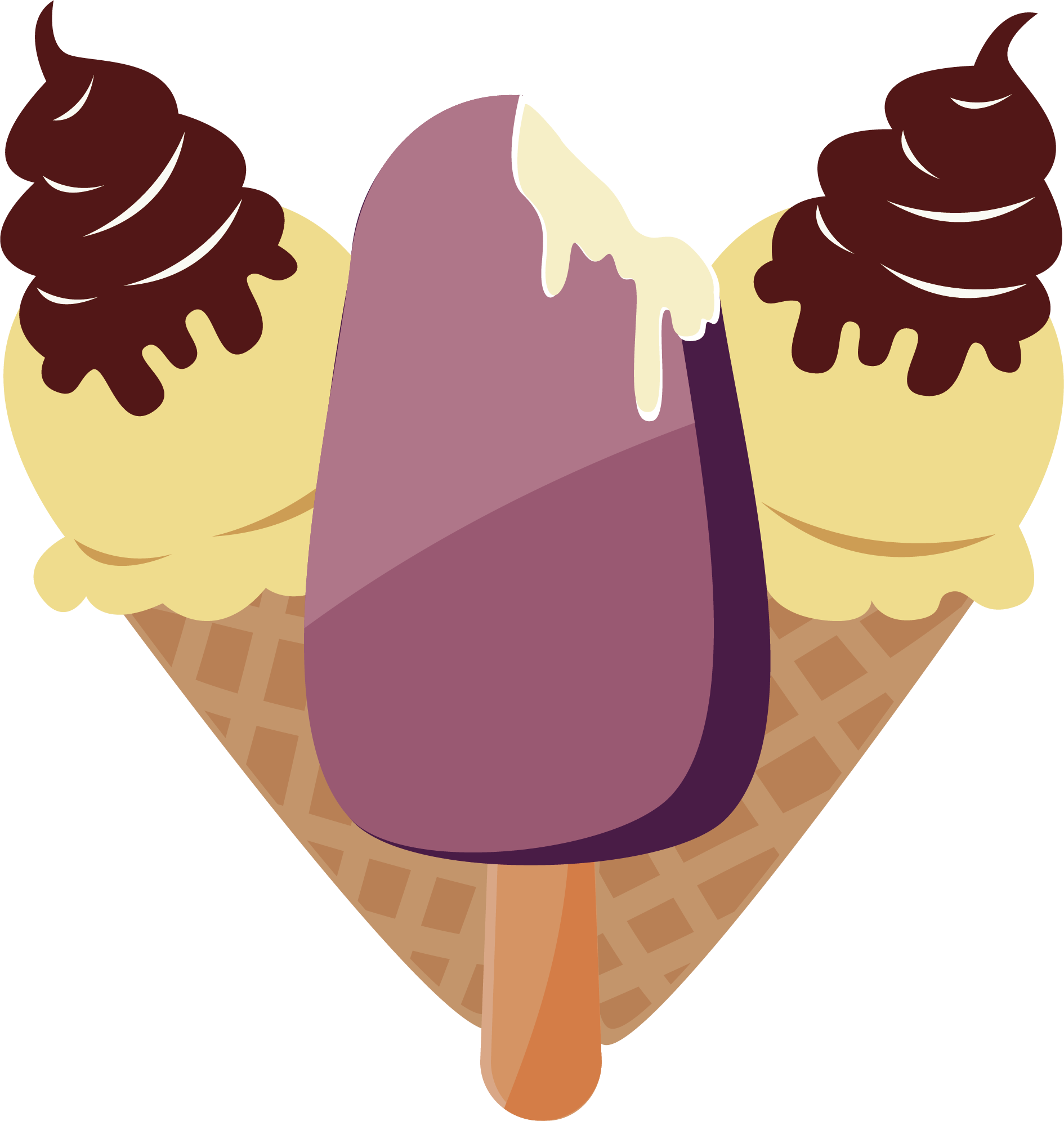 夏日冷饮海报 - Ice Cream (1890x1991)