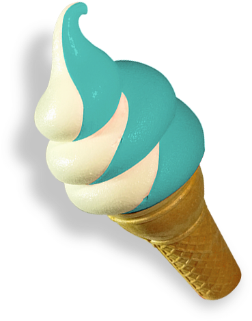 Bluecone - Ice Cream Cone (406x489)