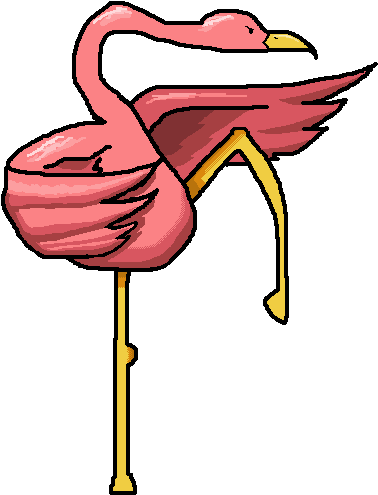 Karate Flamingo - Linkette (518x590)