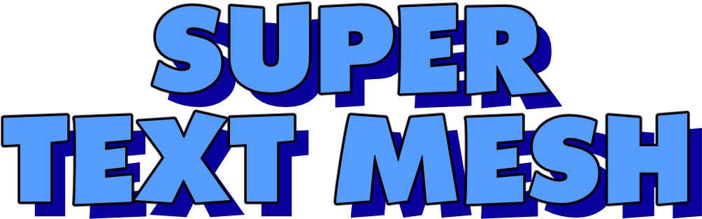 Super Text Mesh Documentation - Super Text Png (1024x313)