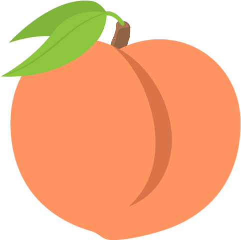 Interpreting Emojis - Emoji Peach (512x512)