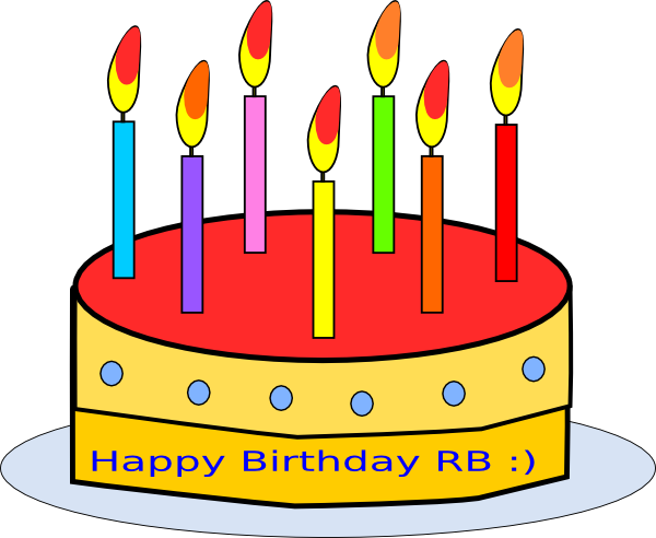 Birthday Cake Clip Art (600x492)
