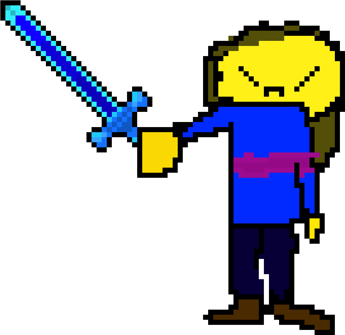 Frisk Has A Sword From Minecraft - Minecraft (1683x1258)