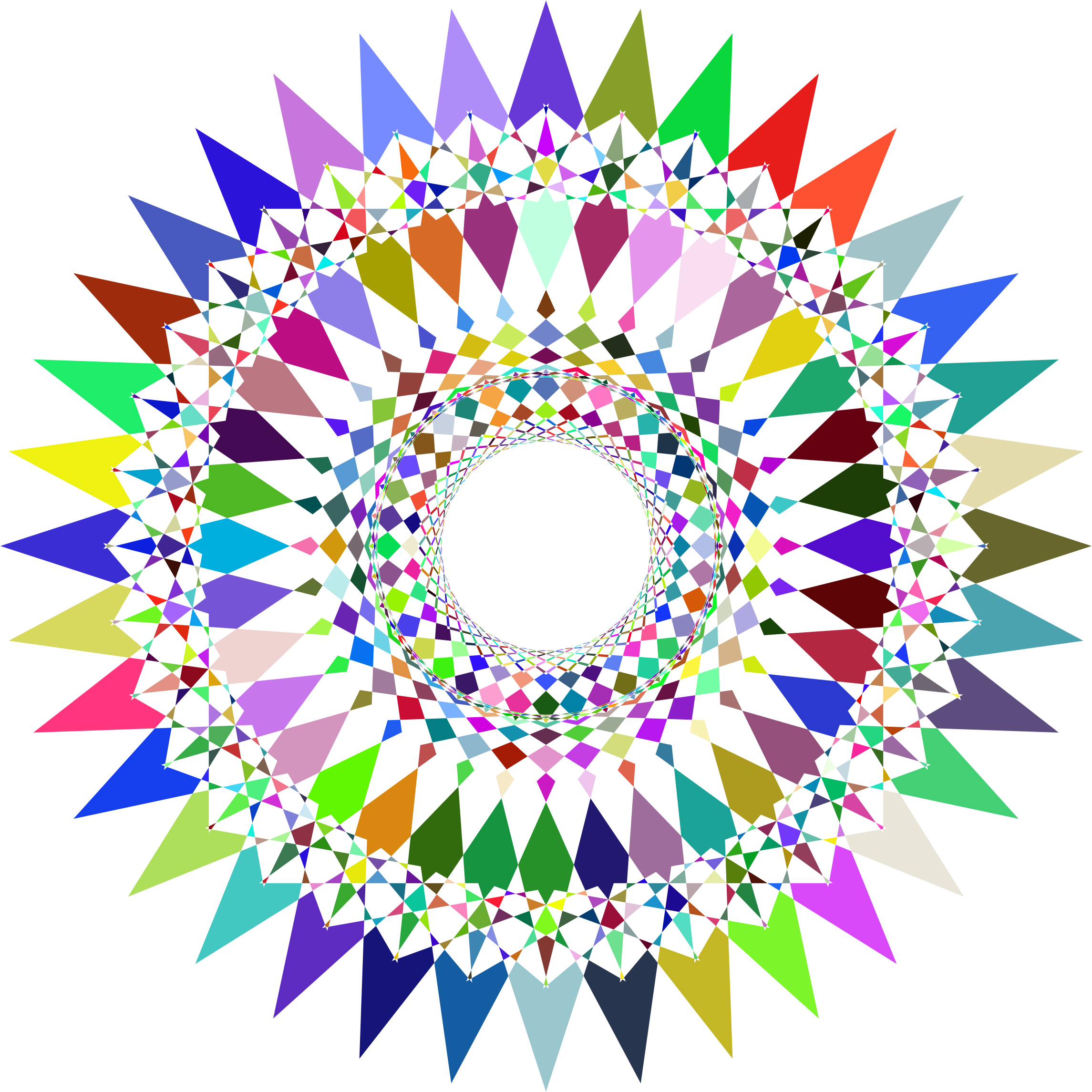 Decorative Checkered Star - Label (2290x2290)
