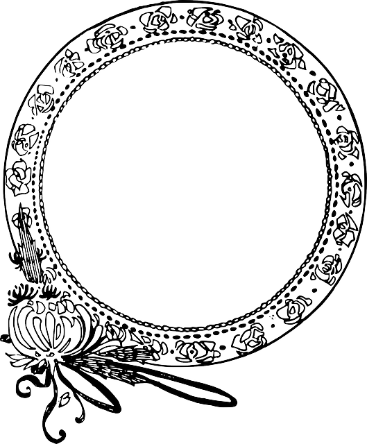 Circle, Decorative, Flower, Frame - Clipart Borders Round (529x640)