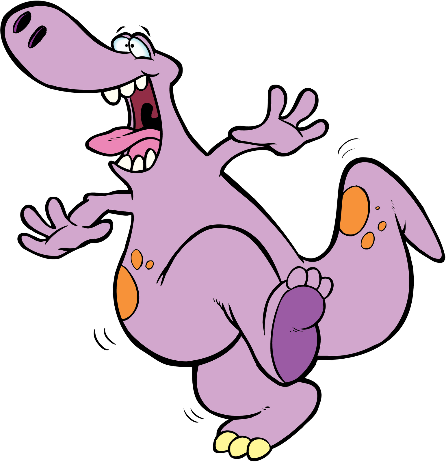 Do The Twist - Dancing Dinosaur (1544x1600)