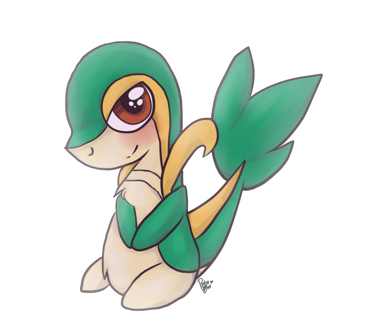 Snivy Drawing - Cartoon (945x846)