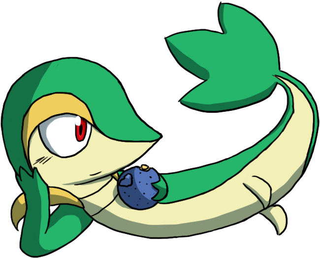Snivy - Cartoon (700x600)