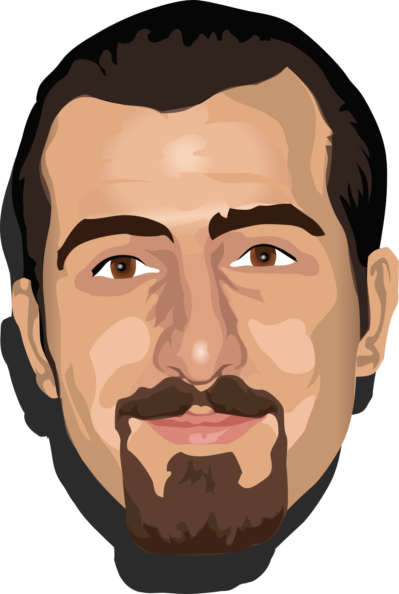 Yükle Face Template - Avatar Face Man (1290x1920)